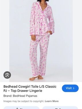 Pink Cowgirl Pajamas Set shorts and tee
